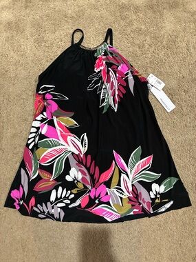 Magicsuit Women's Size 16 In Place Parker Floral Underwire Swimdress One Piece